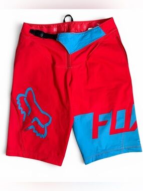 Fox Racing Flexair Shorts Men 30 Red Mountain Bike Trail Cycling Lightweight MTB